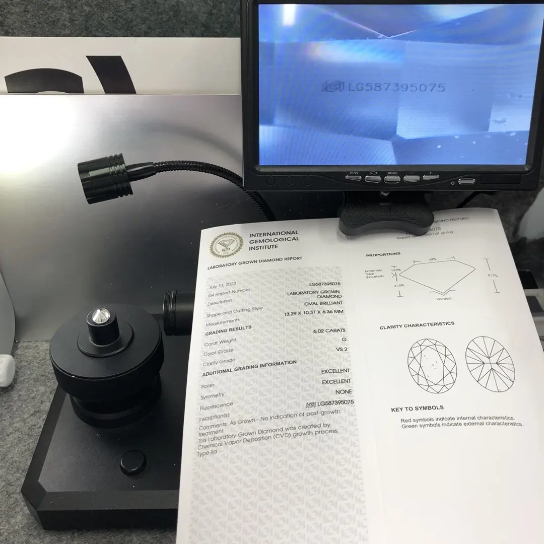 6ct Lab Grown Diamond Lab Grown Diamond Wholesale - Messi Jewelry 6