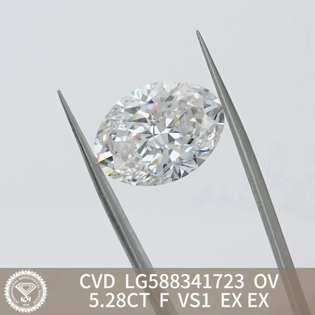 Praise 2 Carat Oval Lab Diamond for Bracelet 6