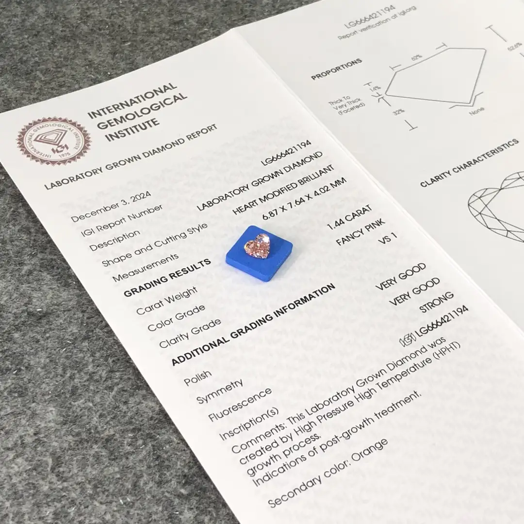 Heart Lab Diamond - IGI Certified Promise 2
