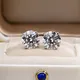 Customized Messi Jewelry White Gold Lab Diamond Earrings 5