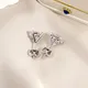 Customized Messi Jewelry White Gold Lab Diamond Earrings 6
