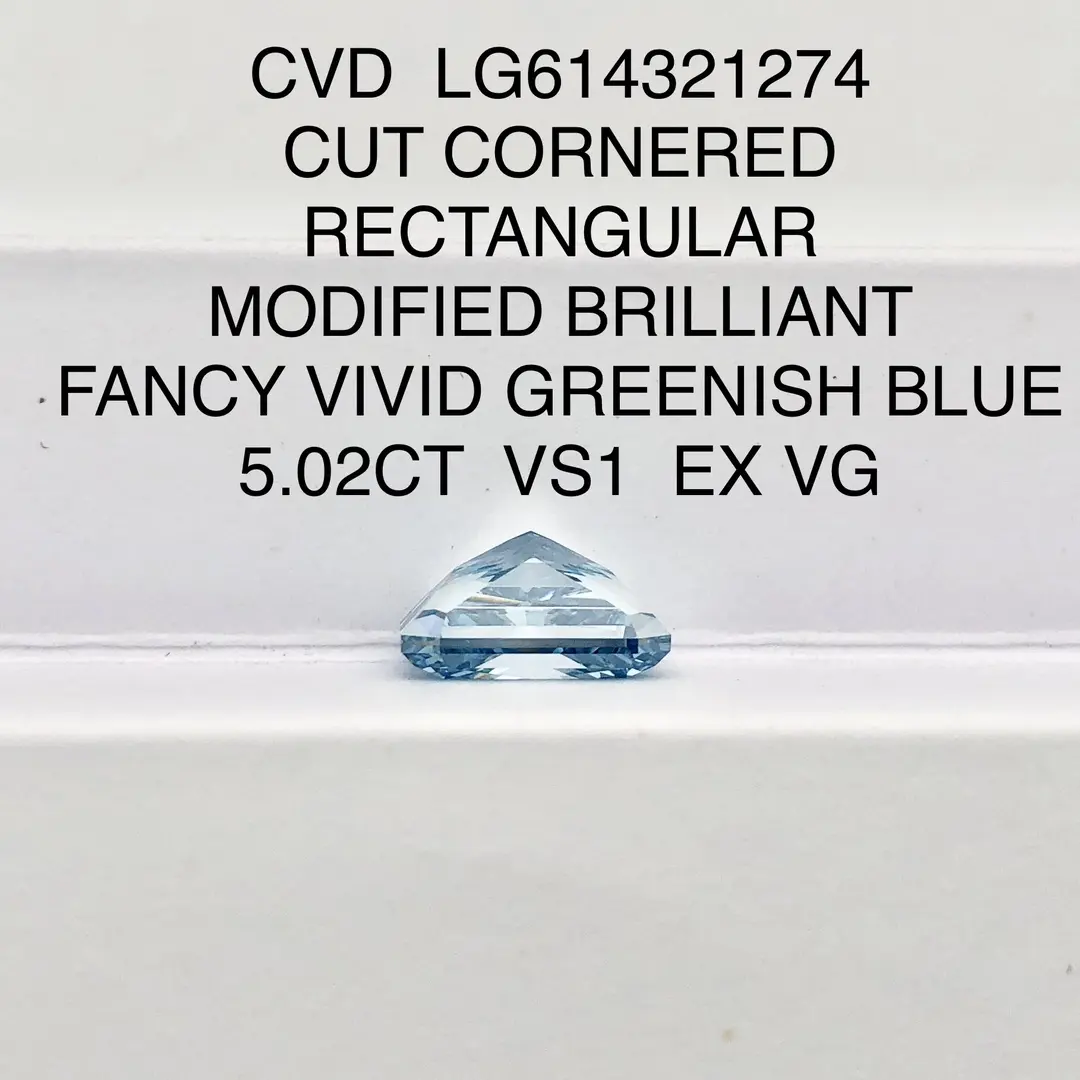 5.02ct Radiant Lab Diamond - IGI Certified, Perfect Symmetry & Cut 5