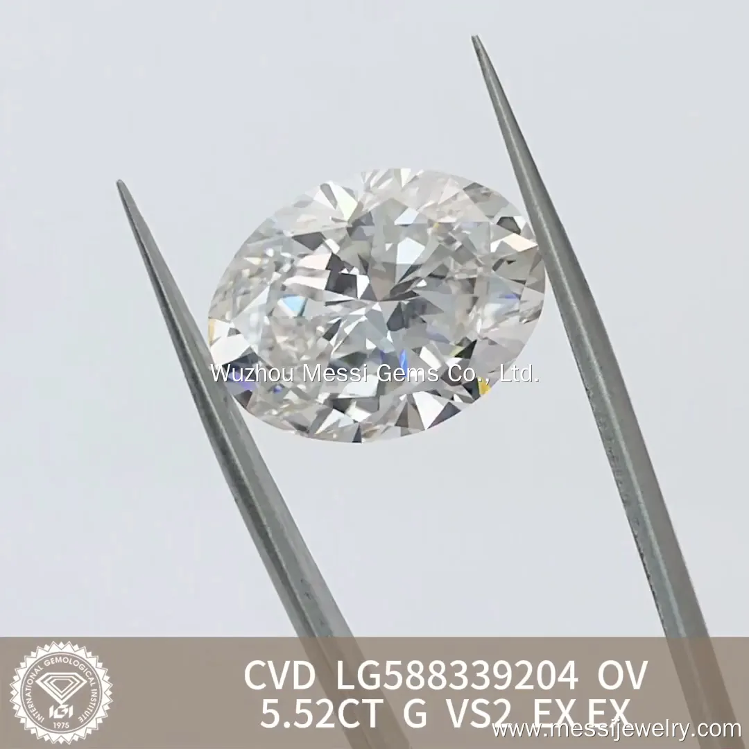Customized 1.5 Carat Oval Diamond Ring Lab Grown Factory Direct Supply for Ring 3