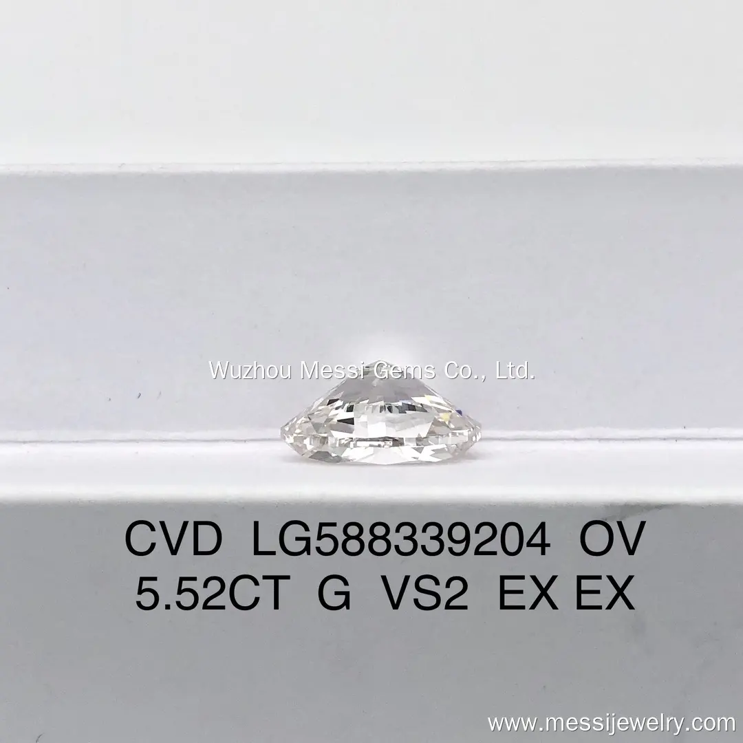 Customized 1.5 Carat Oval Diamond Ring Lab Grown Factory Direct Supply for Ring 6