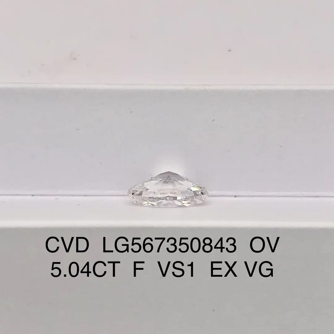 IGI Certified Oval Lab Diamond, Sizes from 0.3 to 20 Carats 5