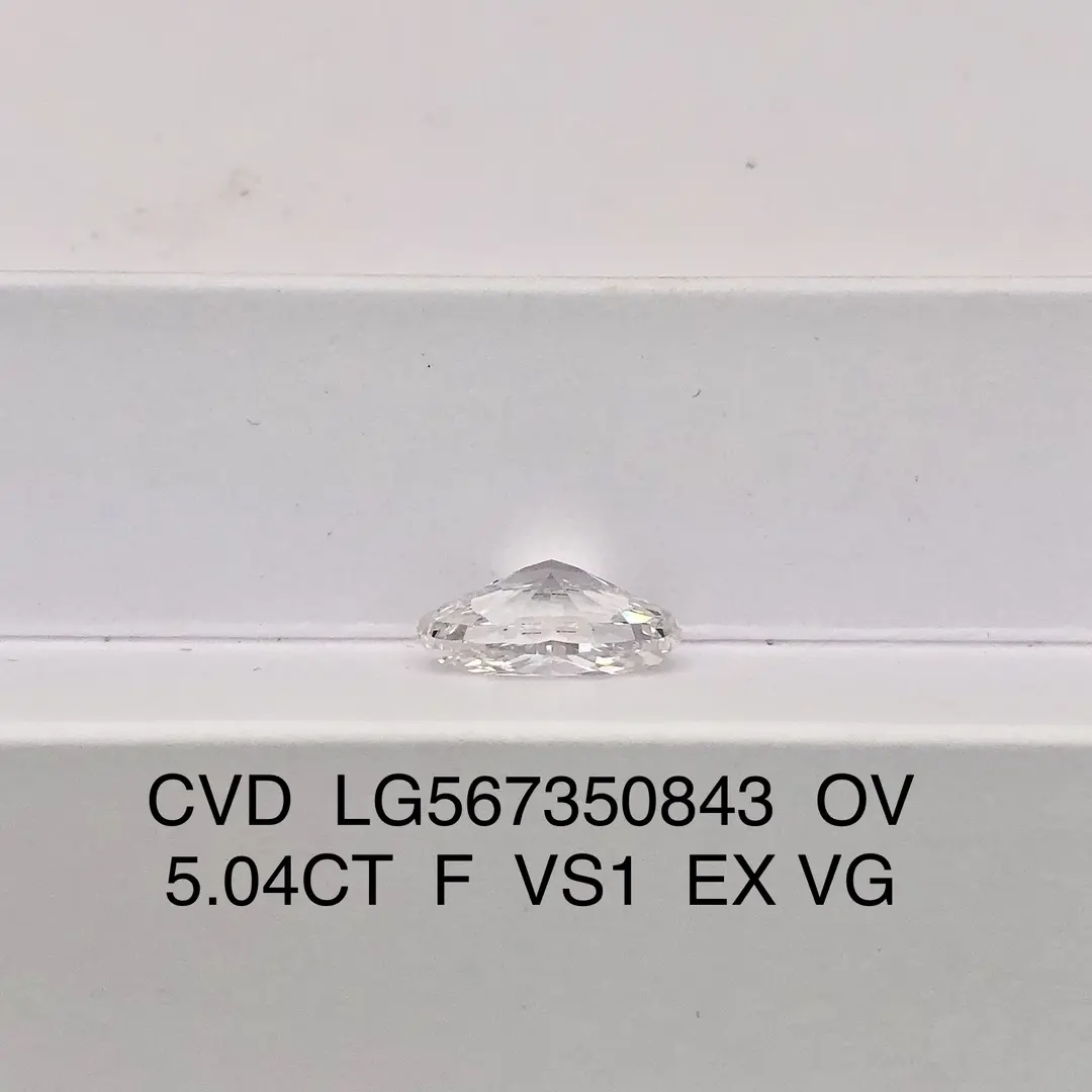 IGI Certified Oval Lab Diamond, Sizes from 0.3 to 20 Carats 5