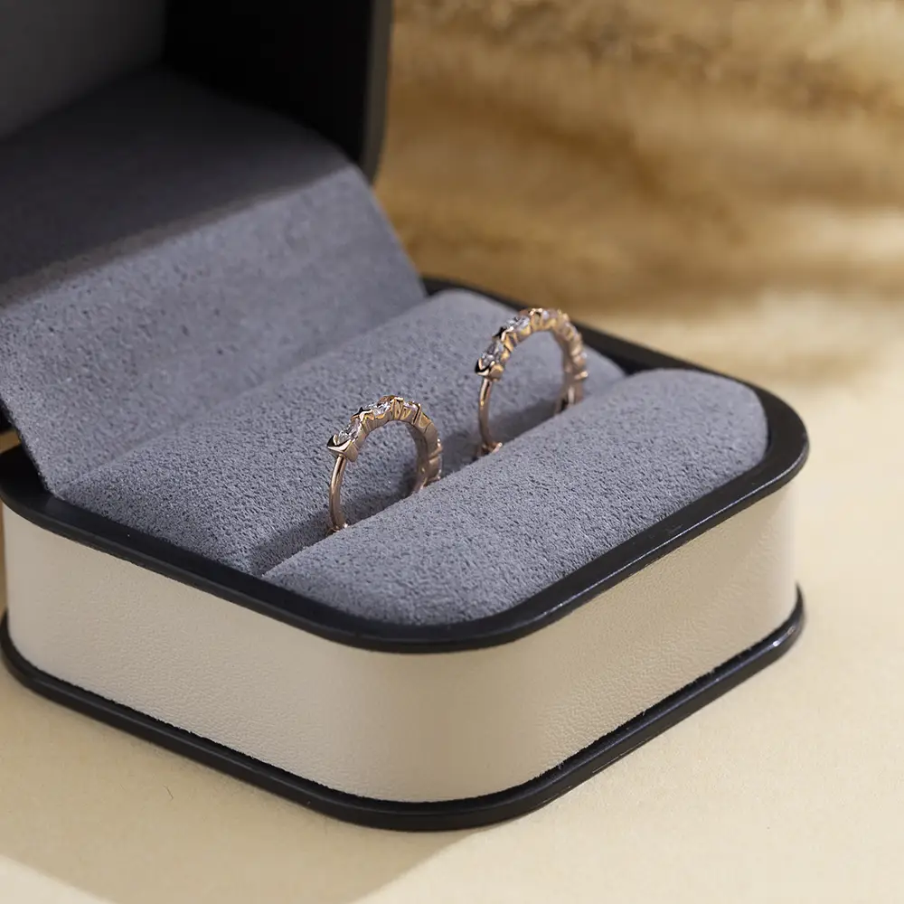 18K Rose Gold Marquise Cut Lab Diamond Earrings - Messi Jewelry 6