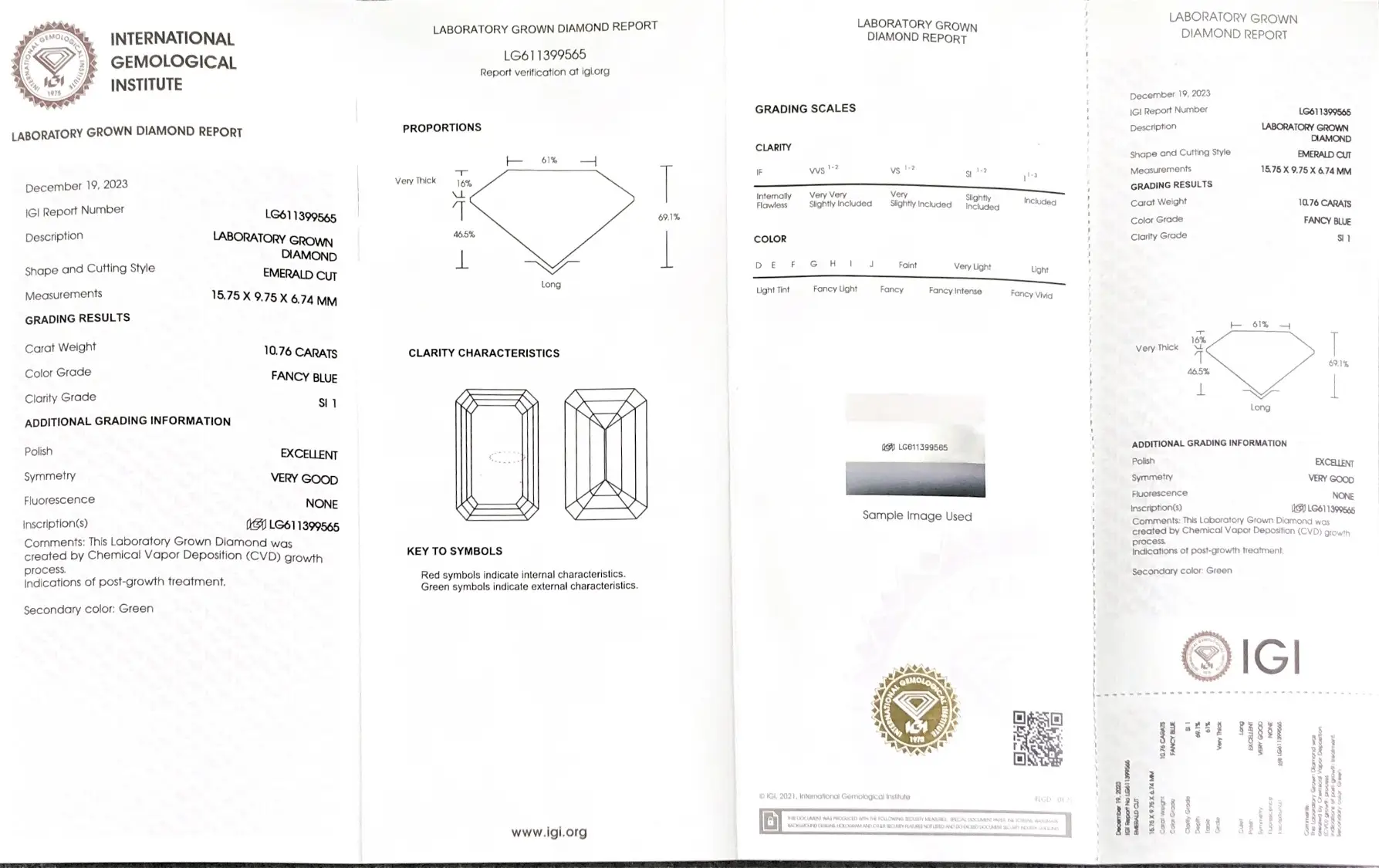 IGI Certified Lab Diamond: Various Shapes, Sizes up to 20ct 5