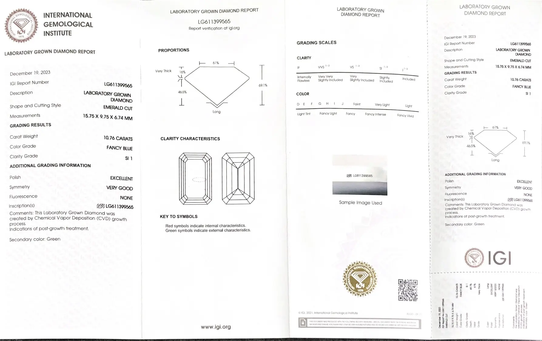 IGI Certified Lab Diamond: Various Shapes, Sizes up to 20ct 5