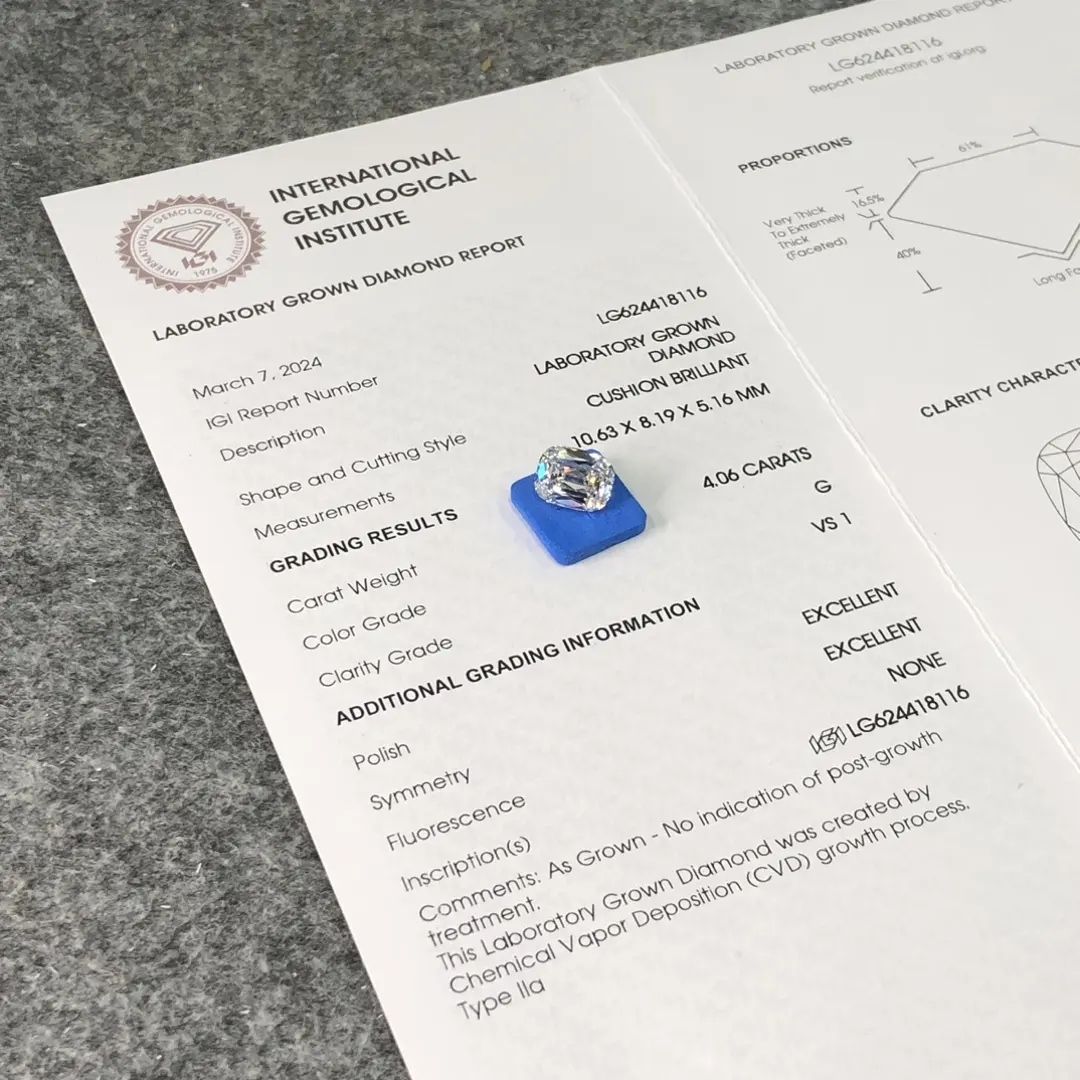 2ct Oval Lab Grown Diamond with Custom Services for Bracelet 6