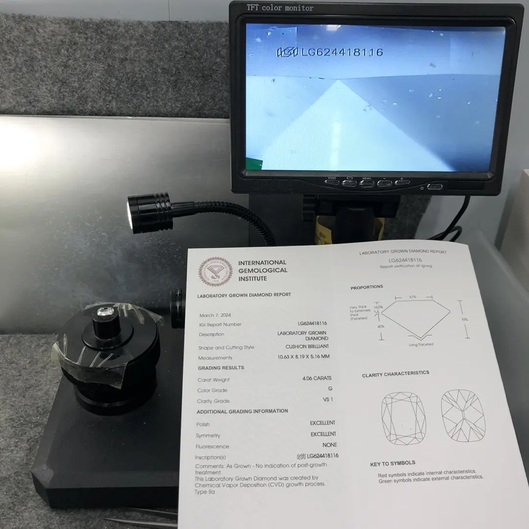 2ct Oval Lab Grown Diamond with Custom Services for Bracelet 3