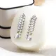 MSE-784 Pear Cut Lab Diamond Earring in 18K/14K White Gold - Customized Jewelry 6