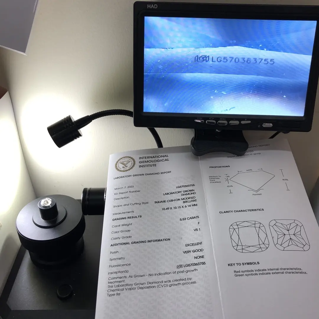 Fancy Shape Lab Diamond 5 Carat Lab Grown Diamond for Ring Supply 2