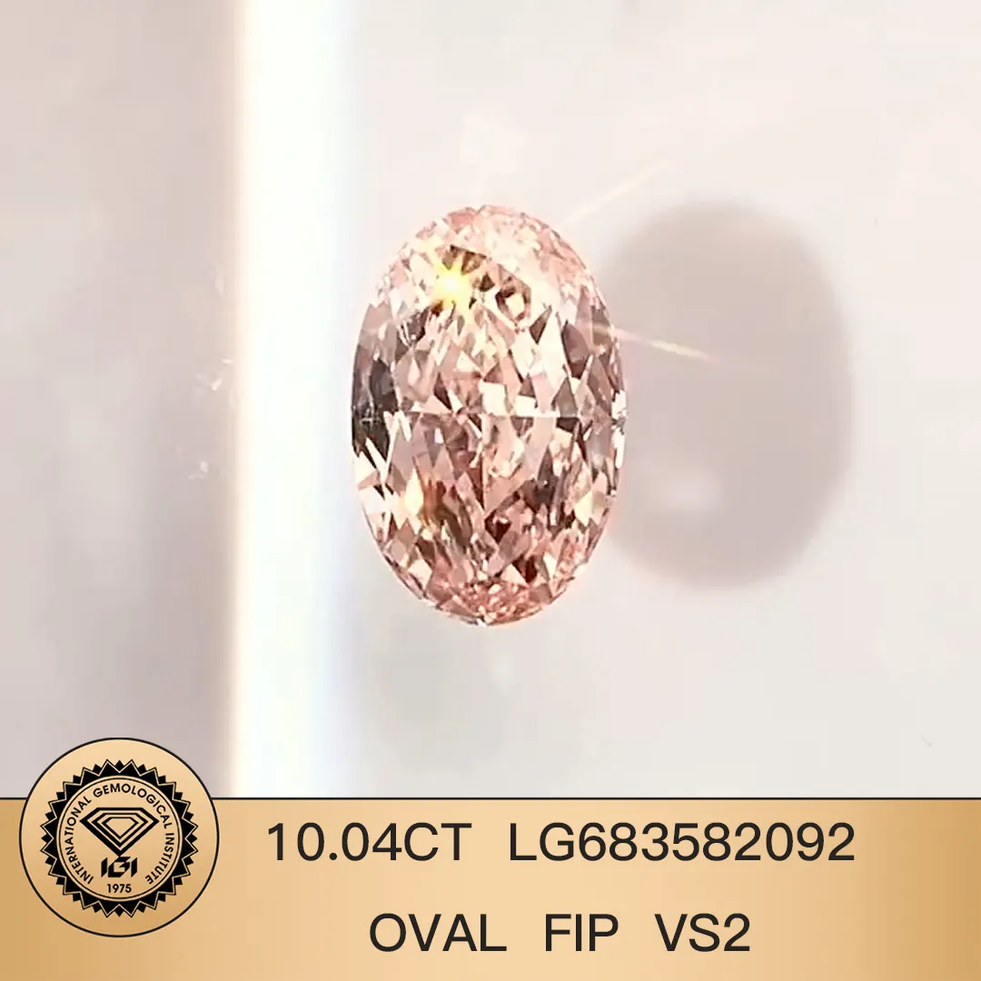 Colar com diamante rosa claro cultivado em laboratório da Messi Jewelry 3