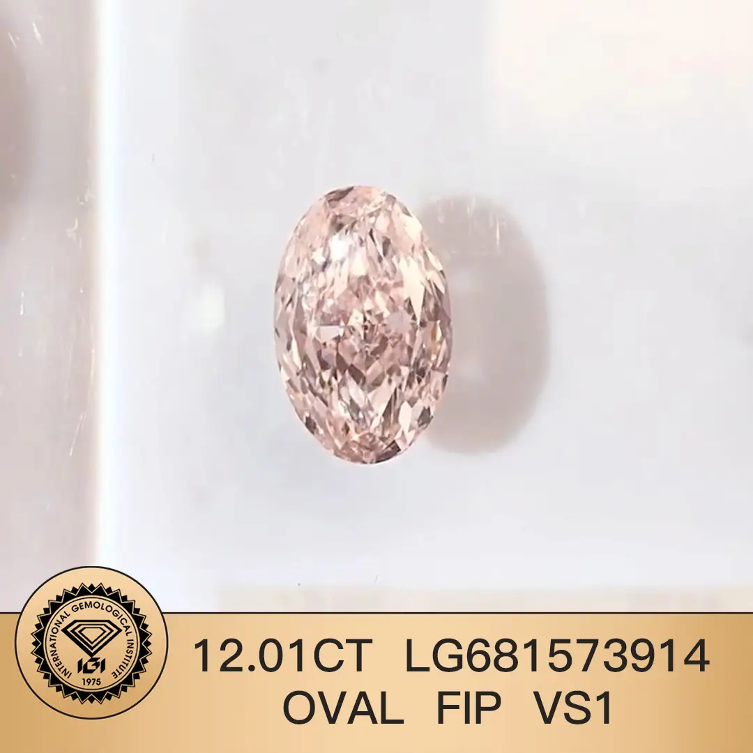 Certificato IGI 12.01ct ovale fantasia intenso intenso vs1 lab diamante LG681573914 | Gioielli Messi 1