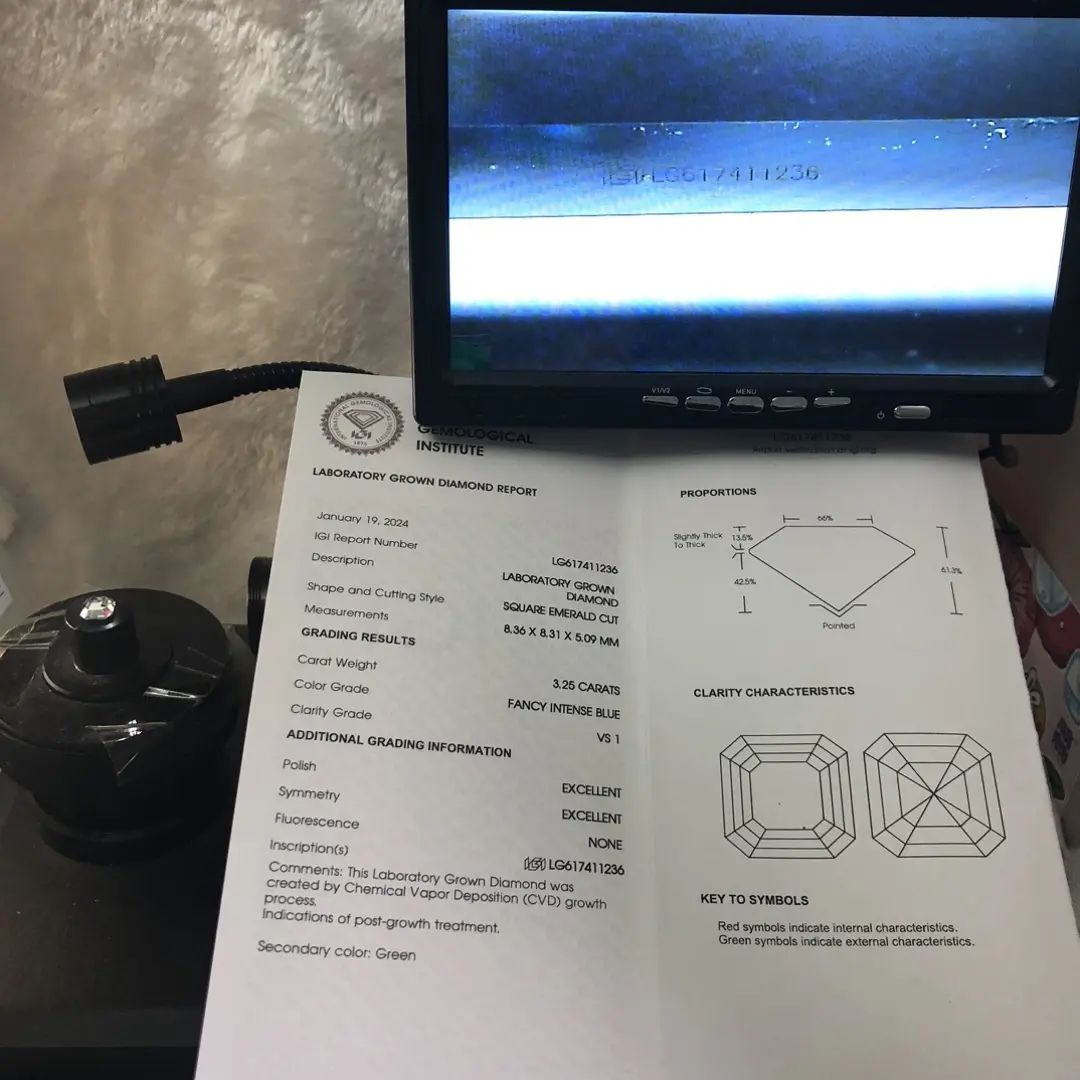 Lab Grown Blue Diamonds Factory for Jewelry Collection 2