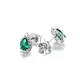 Lab Emerald Earring 18K Gold - Messi Jewelry 2