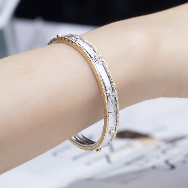 Anpassa labb diamantsmycken 9k/10k/14k/18k armband 10