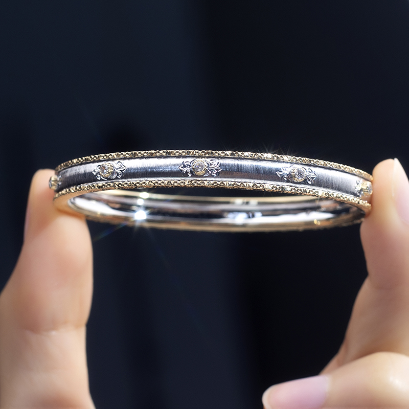 Anpassa labb diamantsmycken 9k/10k/14k/18k armband 8