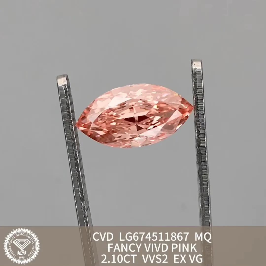 Pink Lab Diamond Created Pink Diamond Directly Sale 6