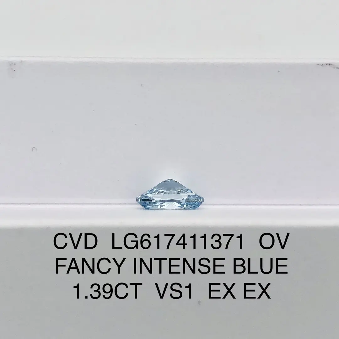 Fine Quality 3 Carat Oval Lab Grown Diamond for Jewelry 2