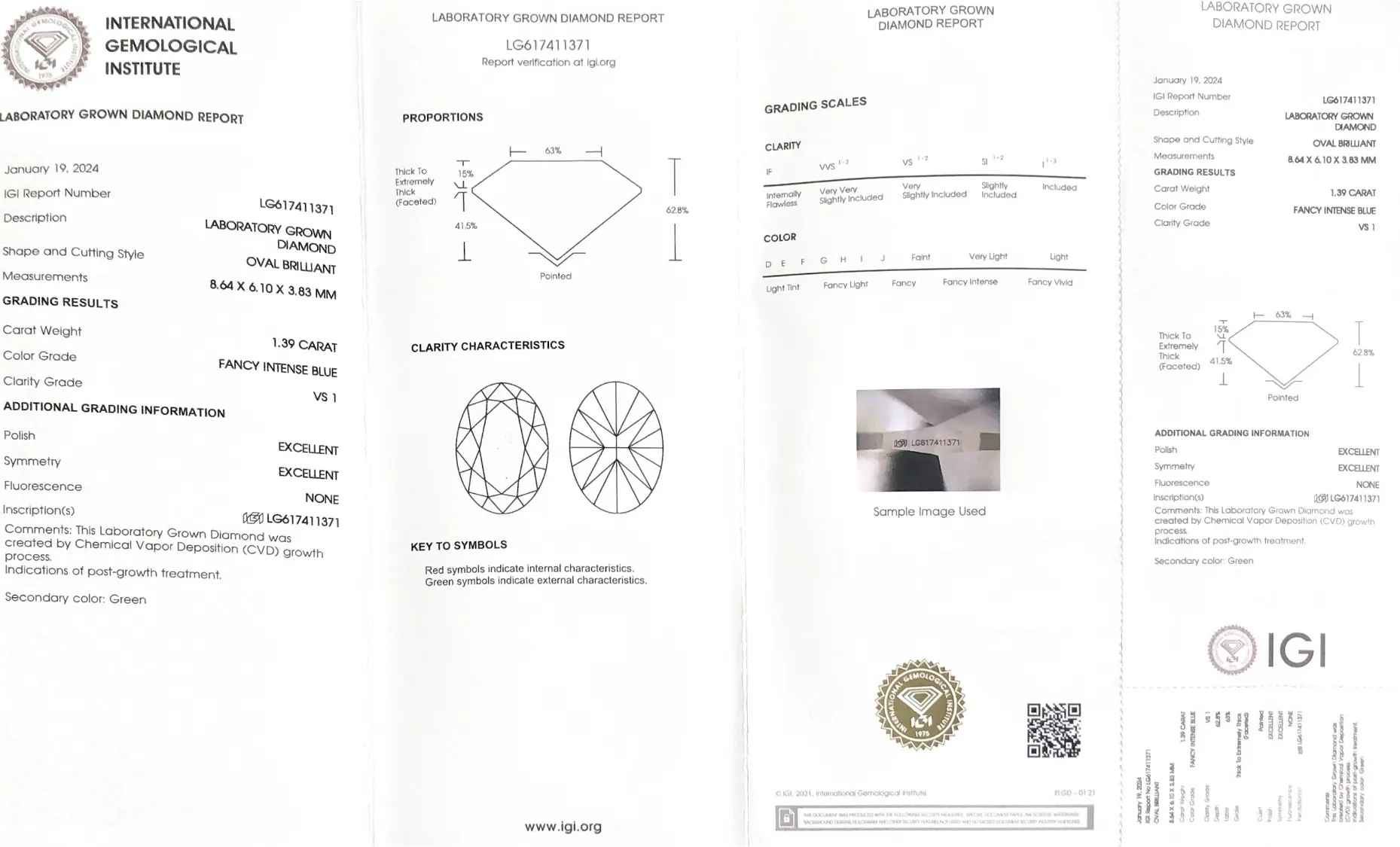Fine Quality 3 Carat Oval Lab Grown Diamond for Jewelry 4