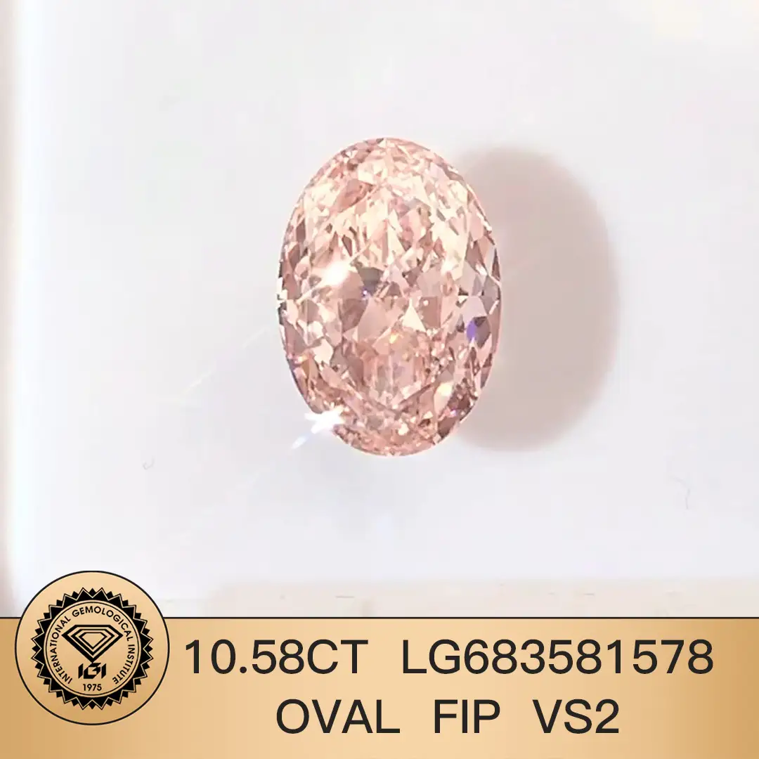 Lab coltivato diamante IgI ovale 10.58ct LG683581578 Posa intenso di fantasia Vs2 1