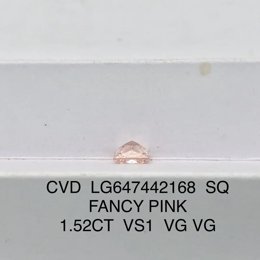 1.52CT Princess Lab Diamond - IGI Certified - Customizable Jewelry - Fancy Colored 4