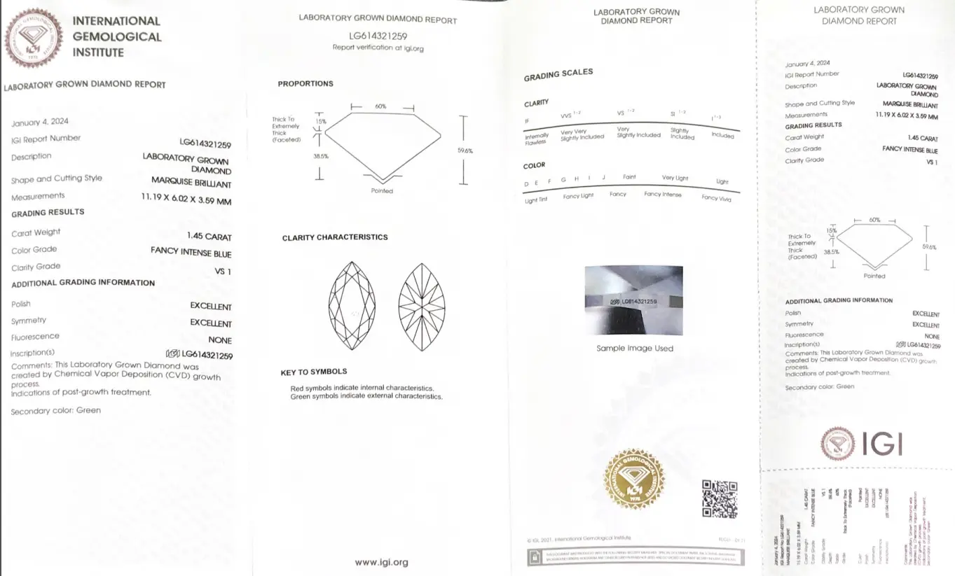 2ct Heat Resistant Marquise Lab Diamond 4
