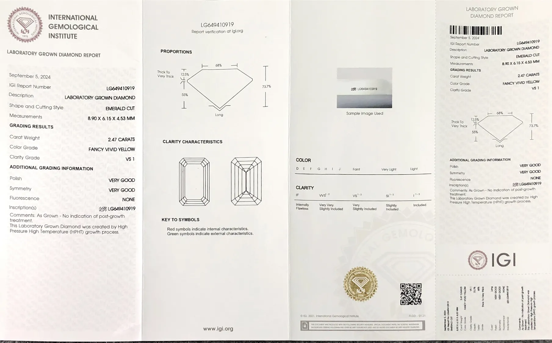 Lab Created Yellow Diamond with Custom Services for Necklace 2