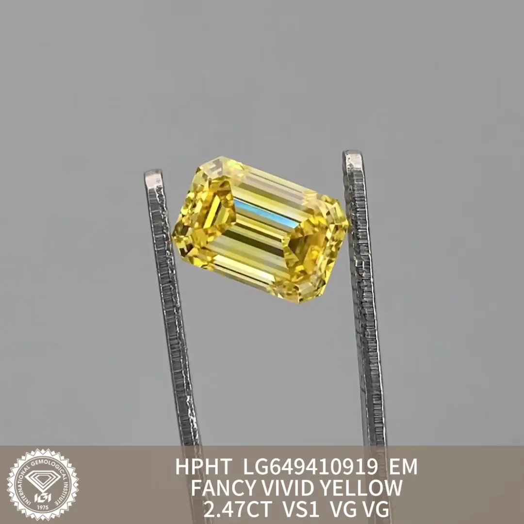 Lab Created Yellow Diamond with Custom Services for Necklace 6