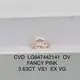 3.63CT Oval Lab Grown Diamond - IGI Certified Symmetry 4