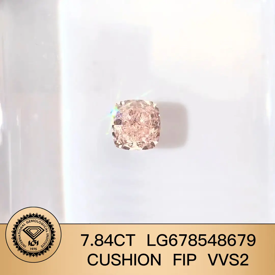 Lab Diamond 7.84ct Cuscino FIP VVS2 LG678548679 per gioielli | Gioielli Messi 1