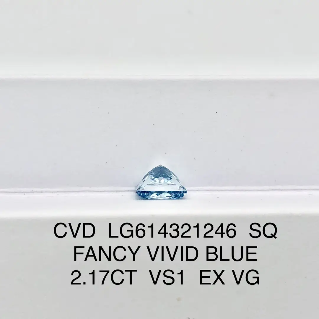 2.17CT Princess Lab Diamond - IGI Certified for Custom Jewelry 5