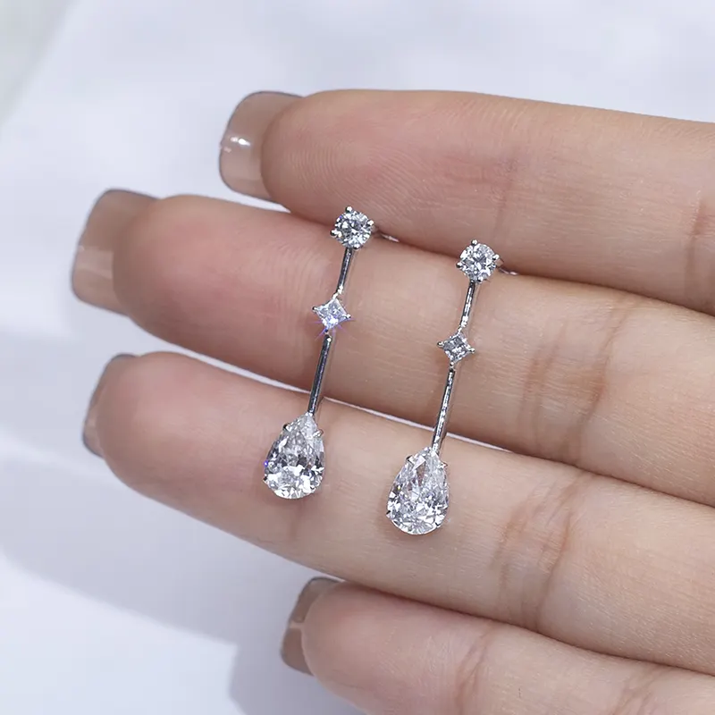 Lab Diamond Stud Earrings Factory Price for Everyday Wear MSE-641 5