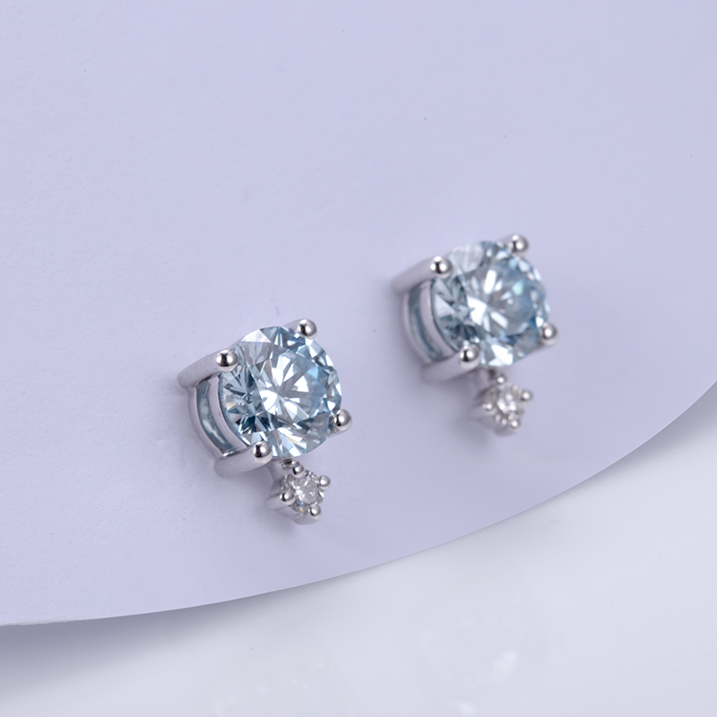 MSR-1728 Classic 18K White Gold Emerald Lab Gitubo nga Diamond Custom nga Singsing 39