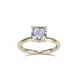 18k Gold Lab Diamond Cushion Ring - Messi Jewelry 2