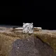18k Gold Lab Diamond Cushion Ring - Messi Jewelry 5