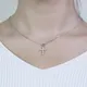 14K White Gold Lab Diamond Tennis Necklace 7