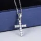 14K White Gold Lab Diamond Tennis Necklace 4