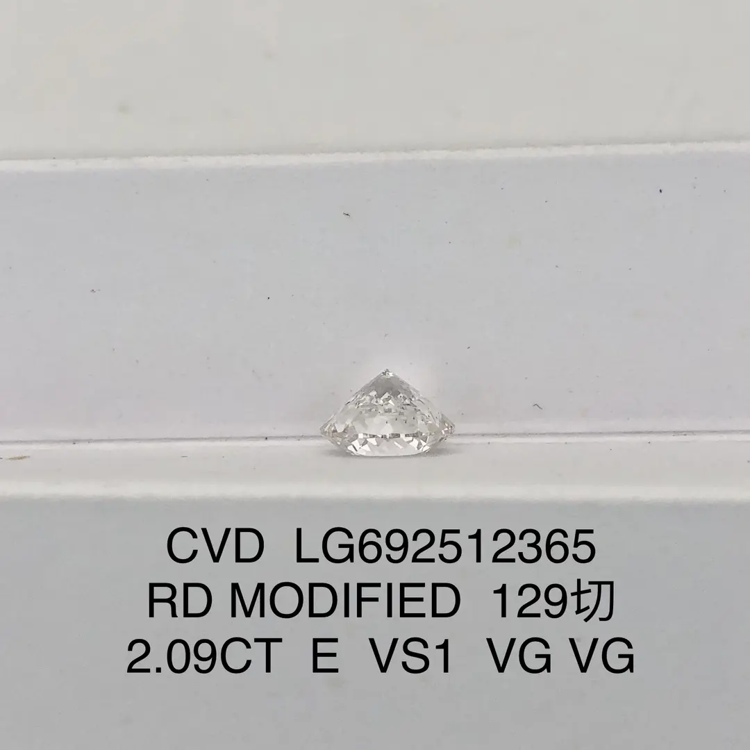 2.09ct E VS1 VG VG Round CVD Lab Diamond with IGI Certificate 7