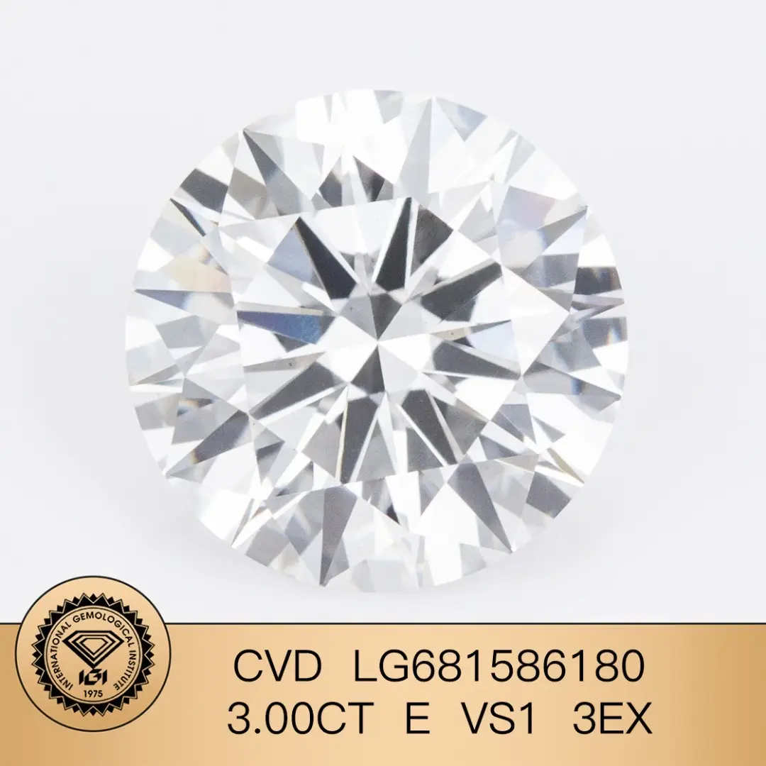 Berlian Bulat 2 Karat Buatan Makmal - untuk Cincin - Barang Kemas Messi 2