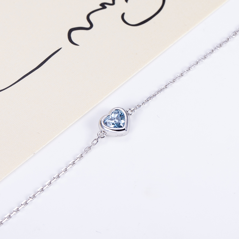 Messi -smycken Anpassa 9K/10K/14K/18K/Sterling Silver Lab Diamond Armband 10