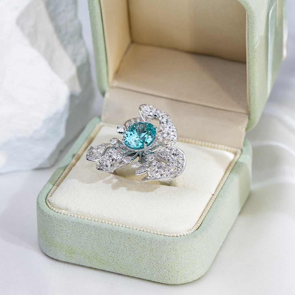 MSR-1740 Batu Permata Cantik &Perhiasan Cincin Mewah Berlian Lab Tumbuh-Messi 13