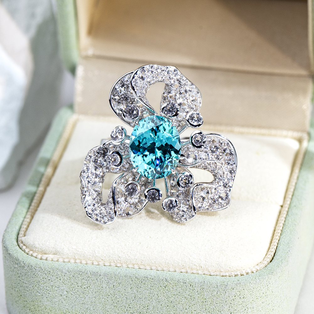 MSR-1740 Batu Permata Cantik &Perhiasan Cincin Mewah Berlian Lab Tumbuh-Messi 11