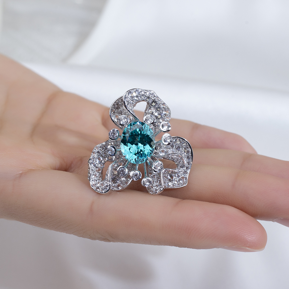 MSR-1740 Batu Permata Cantik &Perhiasan Cincin Mewah Berlian Lab Tumbuh-Messi 10