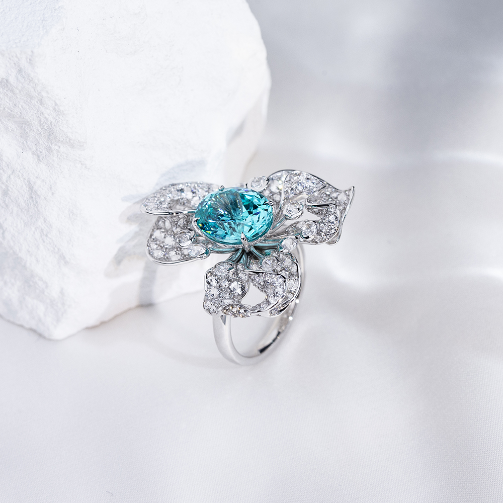 MSR-1740 Batu Permata Cantik &Perhiasan Cincin Mewah Berlian Lab Tumbuh-Messi 8