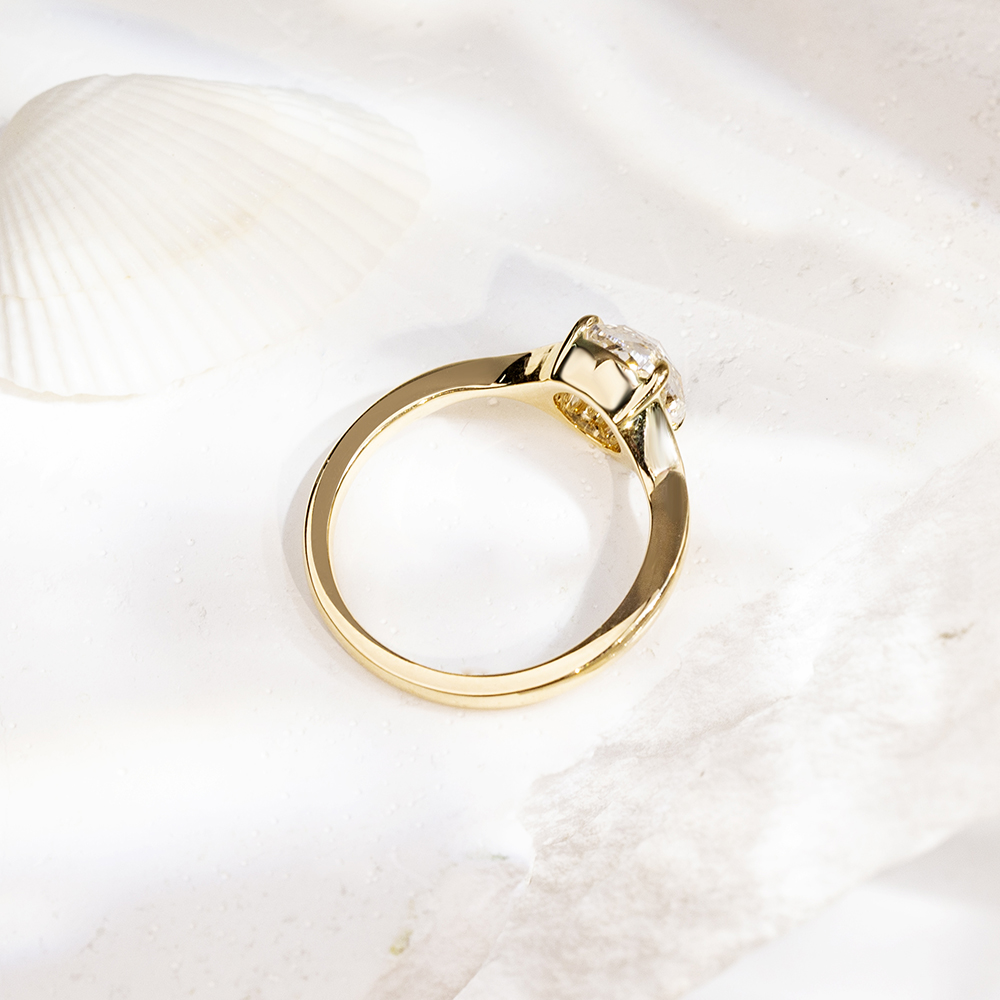 Messi Alahas MSR-1714 18K 14K 10K Gold Lab Diamond Ring Custom nga Alahas 10