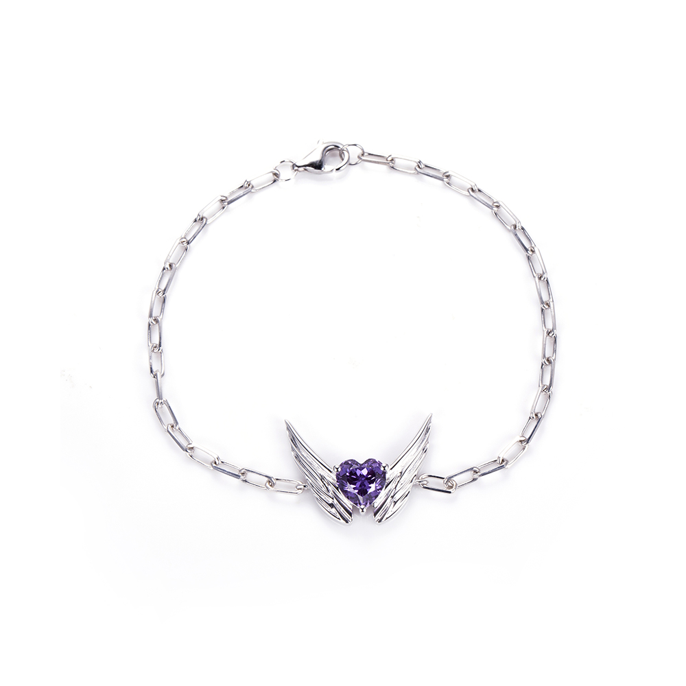 Barang kemas Messi MSB-611 Lab Grown Gemstone 9/10k/14k/18k Suaikan Gelang 12