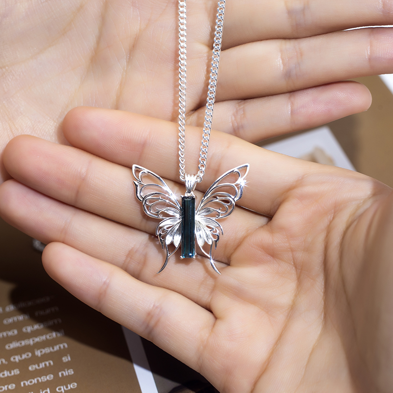 MSN-799 18K Bulawan nga Alahas Kwintas Butterfly Pendant Custom Alahas | Messi Alahas 7